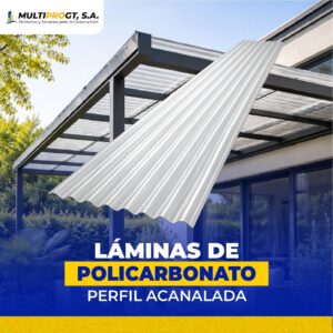 Lámina de policarbonato - Perfil Acanalada